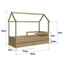 Ver imagem 4 de Cama Infantil Montessoriana Casinha com 2 Gavetas e Colchão - Completa Móveis