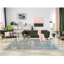 Ver imagem 2 de Tapete Sala 100x140 Cm Classico Oriental Reload Verde/cinza