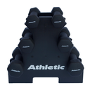 Ver imagem 1 de Kit Halter Sextavados Athletic 9kg 3 Pares de Halteres com Suporte para Treino e Musculação
