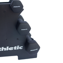 Ver imagem 3 de Kit Halter Sextavados Athletic 9kg 3 Pares de Halteres com Suporte para Treino e Musculação