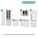 Ver imagem 6 de Cozinha Completa Milla Maya Pure 17 Portas 3 Gavetas MDF 380cm Branco Móveis Carraro