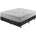 Ver imagem 1 de Cama Box Queen Preto + Colchão Molas Ensacadas Alabama 158x198x61cm