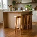 Ver imagem 3 de Kit 10 Banquetas Altas 70cm em Madeira para Cozinha e Área Gourmet – Atacado – Arveni