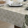 Toalha De Mesa Linhão 4 Lugares Quadrada Folhas Verde - 5
