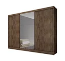 Ver imagem 3 de Guarda Roupa Casal com Espelho 3 Portas 8 Gavetas Spazzio Novo Horizonte