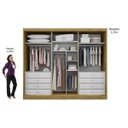Ver imagem 4 de Guarda-Roupa Casal com Espelho 3 Portas 8 Gavetas Passion