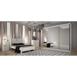 Guarda-Roupa Casal com Espelho 3 Portas 8 Gavetas Passion - 7 Guarda-Roupa Casal com Espelho 3 Portas 8 Gavetas Passion - 7