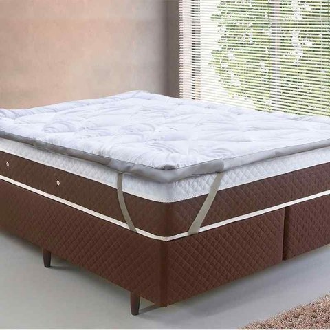 Pillow Top King Toque de Pluma Branco Tessi