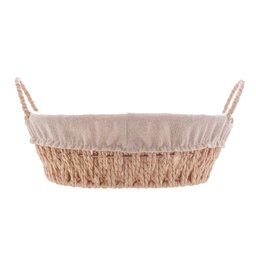 Cesta Corda Trançada com Alça Redonda com Forro de Tecido 24x12cm - 2