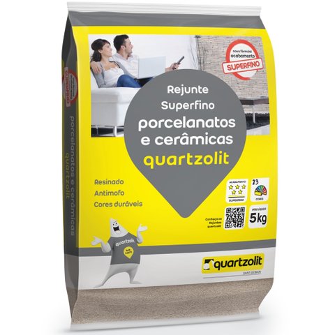 Rejunte para Porcelanato Quartzolit Cinza Platina 5kg para Porcelanato 5kg Cinza Platina