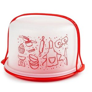 Big Cake Redonda com Alça Linha Receitas Tupperware