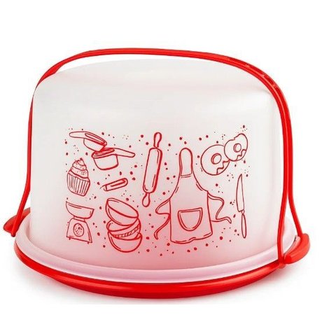Big Cake Redonda com Alça Linha Receitas Tupperware