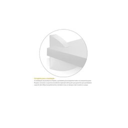 Kit Jogo 2 Prateleiras De Livro De Parede Mdf/Mdp Branco 60 x 20 - 2