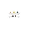 Kit Jogo 2 Prateleiras De Livro De Parede Mdf/Mdp Branco 60 x 20 - 1