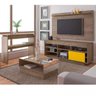 Sala de Estar Completa com Rack, Painel para TV até 47 Polegadas, Mesa de Centro e Aparador - 1