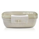 Ver imagem 2 de Conjunto Pote Marmita Ecológica 650 Ml com Copo C- Tampa 300 Ml Bege