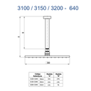 Ver imagem 2 de Chuveiro Articulado de Teto 30cm Fani Eros Cromado 3100 C640