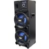 Caixa Som Amplificada Bluetooth 1100w Rms Woofer Mp3 Usb Led Tws Bivolt Aca 1101 Duplo 8 Black Amvox - 3