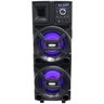 Caixa Som Amplificada Bluetooth 1100w Rms Woofer Mp3 Usb Led Tws Bivolt Aca 1101 Duplo 8 Black Amvox - 1