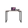 Mesa Industrial Escrivaninha Moderna Mdf 120x60 Metalon Preto Plancasa: Sal Rosa - 1