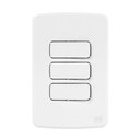 Ver imagem 1 de Conjunto 3 Interruptores Paralelos 10a 250v Placa 4x2 Branco Compose Weg Branco - 250v
