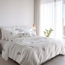 Ver imagem 4 de Capa de Edredom (duvet) Queen 300 Fios Lavanda - Marken Fassi Branco/lilás