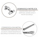 Ver imagem 7 de Cozinha Modulada Compacta Fidelitá Mariana 4 Peças 240cm 12 Portas 1 Gaveta com Tampo Freijó/
