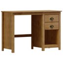 Ver imagem 1 de Mesa para Escritório Escrivaninha Home Office 2 Gavetas Mazzaro F06 Freijó - Lyam Decor