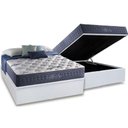Ver imagem 1 de Cama Box Baú Casal: Colchão Molas MasterPocket Ensacadas Anjos Bluse Sea + Base CRC Courano White(13