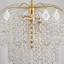 Ver imagem 7 de Luminaria Lustre Pendente Moderno Dourado Grande Cristal Acrilico para Sala