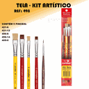 Ver imagem 2 de Kit Artístico para Pintura em Tela com 5 Pinceis Condor - 498