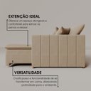 Ver imagem 6 de Sofá Cama Retrátil em Madeira Eucalipto e Linho 210cm Uruguai