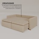 Ver imagem 5 de Sofá Cama Retrátil em Madeira Eucalipto e Linho 210cm Uruguai