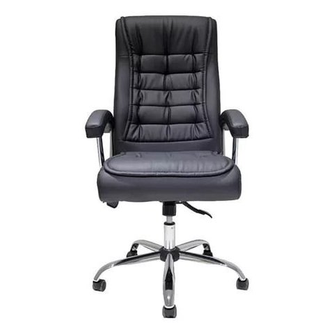 Cadeira Presidente Monique Big Molas Ensacadas Luxo Clean:preto