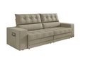 Ver imagem 3 de Sofá Oscar Plus 2,06m Retrátil e Reclinável Suede Areia - Xflex