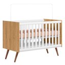 Ver imagem 6 de Berço Americano 3820 e Guarda Roupa 3830 Q Encanto Retrô Freijó Toq Branco Acetinado com Colchão