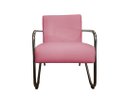 Ver imagem 2 de Poltrona Decorativa Bela Suede Rosa Braço Cromado Ms Decor