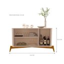 Ver imagem 5 de Conjunto de Cristaleira e Buffet Bella Vista Off White Opala