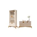 Ver imagem 3 de Conjunto de Cristaleira e Buffet Bella Vista Off White Opala
