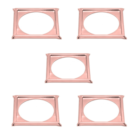 Kit C/5 Porta Grelha Ralo Click 15x15 Suporte Inox Rose