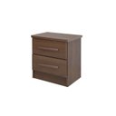 Ver imagem 2 de Mesa de Cabeceira 2 Gavetas com Tampo MDF Zeus Marrom