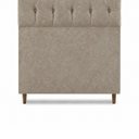 Ver imagem 6 de Cabeceira para Cama Solteiro Estofada Capitonê Luna Vilajo em Suede Crush Cappuccino – 0,88 m
