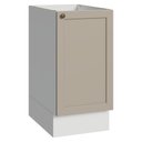 Ver imagem 1 de Balcão de Cozinha 40 cm 1 Porta (sem Tampo) Branco/Crema Vik Madesa
