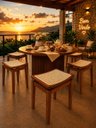 Ver imagem 3 de Kit 2 Bancos Banquetas Savana em Madeira Maciça com Assento Anatômico em Tela – Jonei Móveis