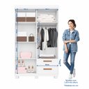 Ver imagem 5 de Conjunto Quarto de Bebê Roupeiro Flórida + Cômoda Monique 100% MDF Yescasa