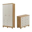 Ver imagem 2 de Quarto Infantil com Guarda-Roupa 4 Portas e Cômoda 1 Porta 100% MDF Mimo Espresso Móveis