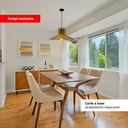 Ver imagem 2 de Luminária Pendente Madeira Rustico Prato Aletado Pequeno Cor:marfim