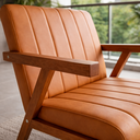 Ver imagem 2 de Kit 2 Poltronas Serena Pés Madeira Maciça para Sala de Estar ou Tv Tecido Courino Moderna Decorativa