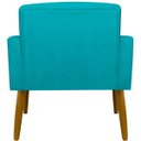 Ver imagem 2 de Poltrona Hope Decorativa Confortável para Sala Quarto Recepção Tecido Suede Pés Palito