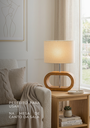 Ver imagem 4 de Luminária Abajur de Mesa Wood em Madeira Moderno Premium